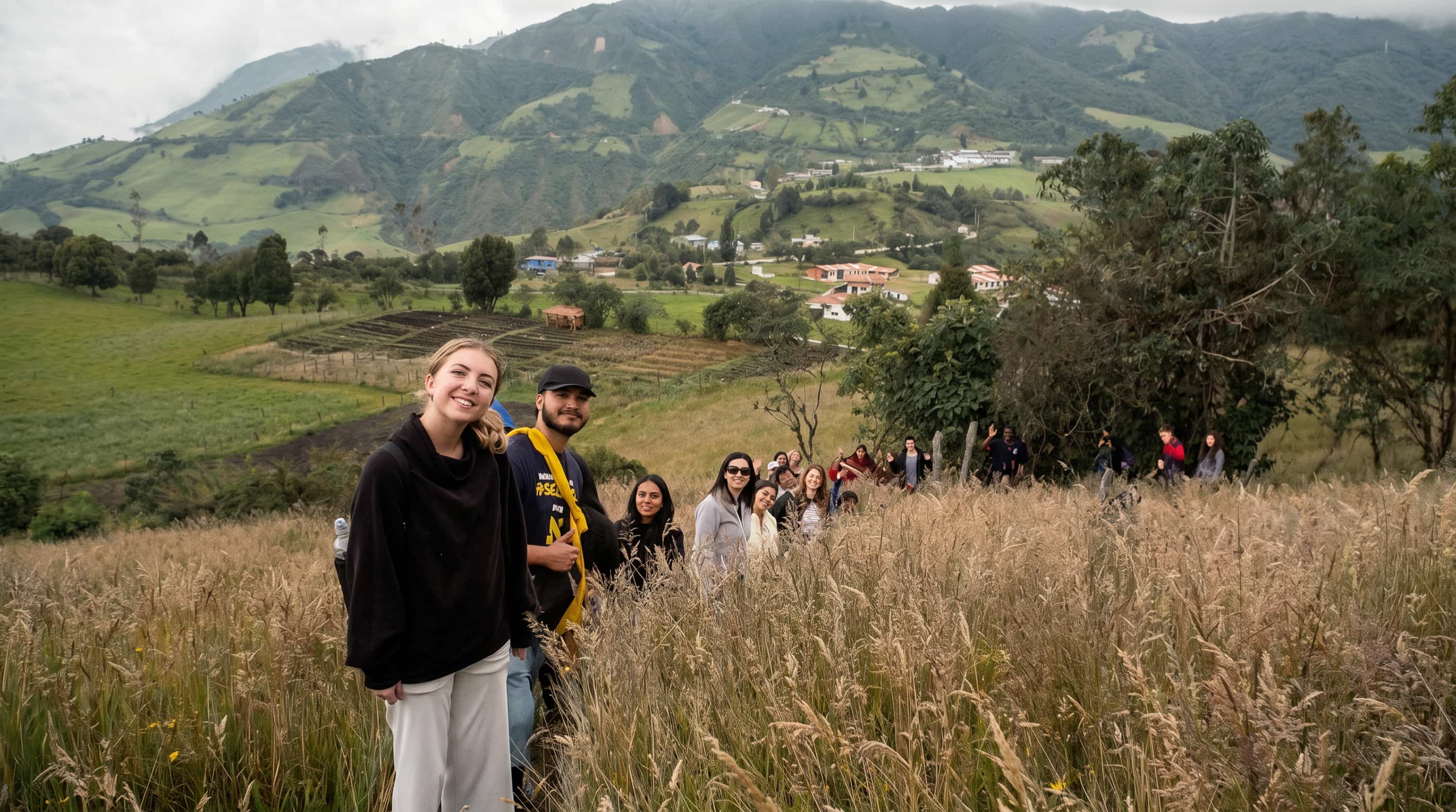 U-M students in a rural high school in Otavalo.