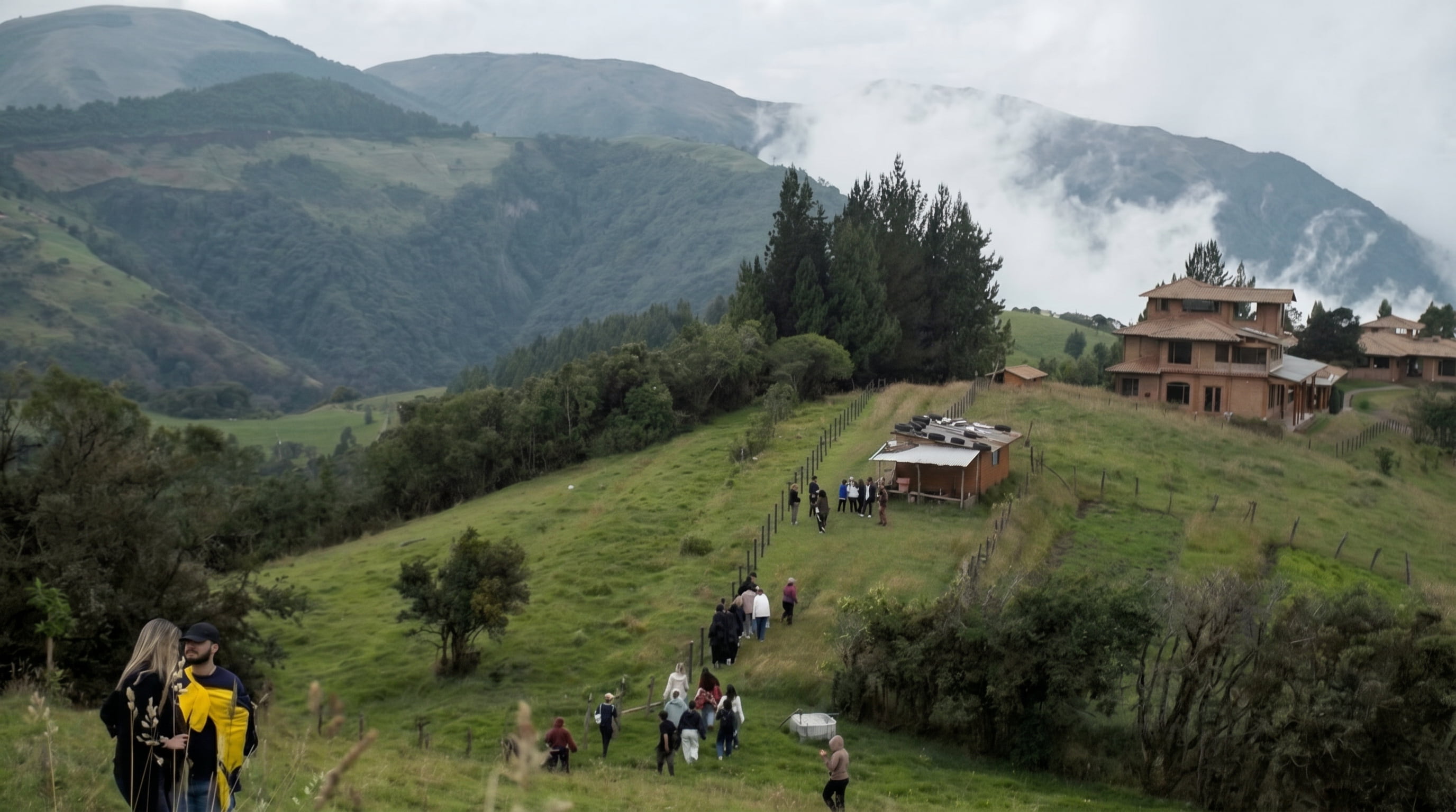 U-M students visit private schools in Quito.