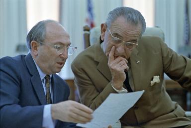 Cohen with LBJ