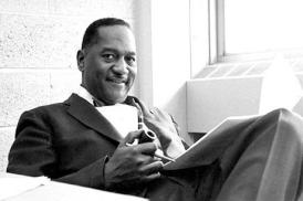 Black and white photo of Alvin D. Loving