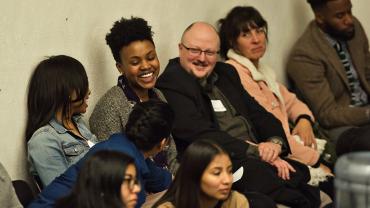 Outspoken Event - Audience laughing