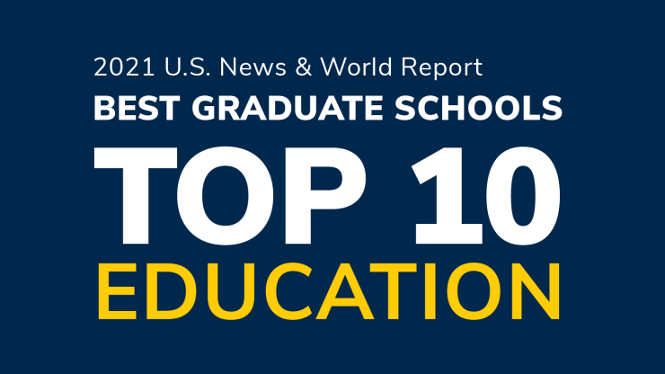 Top 10 Best Education Grad schools graphic