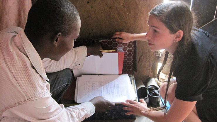 Michelle Bellino teaching in Kenya