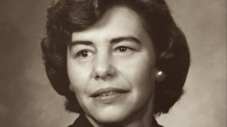 Black and white portrait of Joan S. Stark