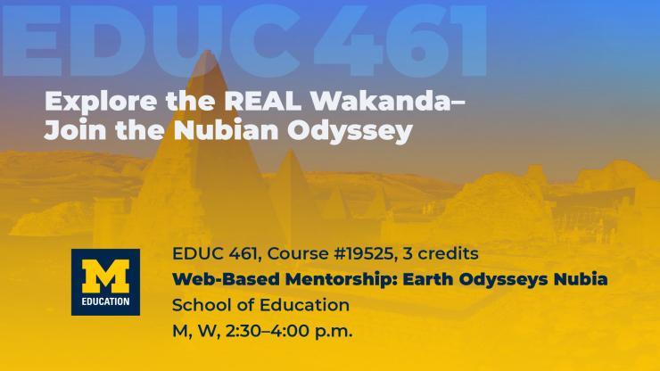 EDUC 461—Web-Based Mentorship: Earth Odysseys Nubia