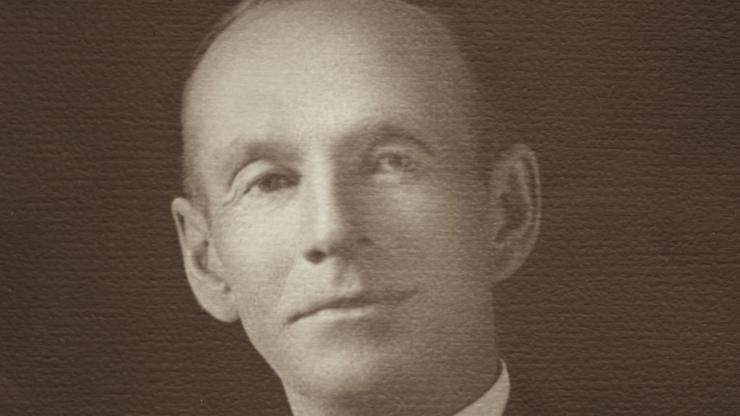 Black and white portrait of Allen S. Whitney