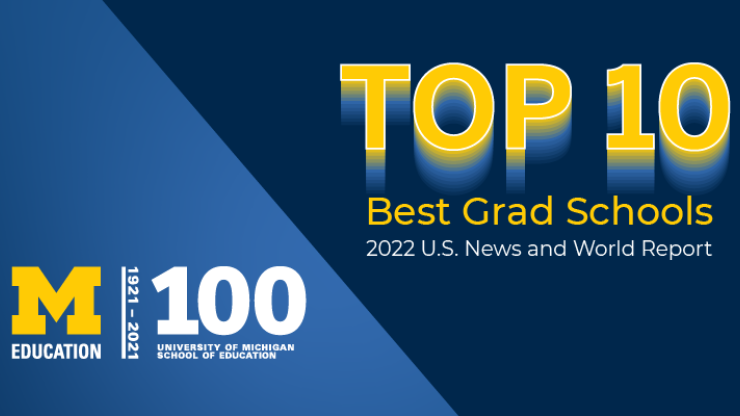 Top 10 Best Education Grad schools graphic 2022