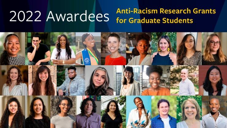 2022 Anti-Racism Research Grant awardees