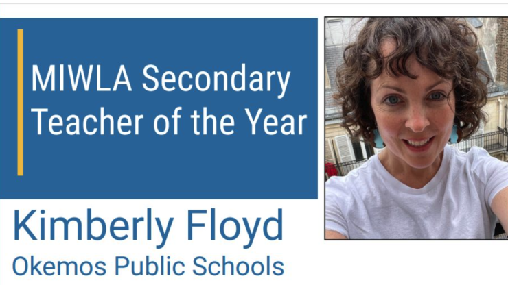 Kimberly Floyd Secondary Teacher of the Year MIWLA