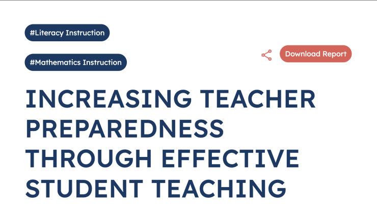 Increasing teacher preparedness 