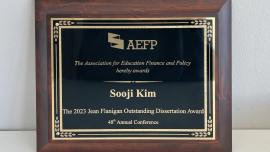 Sooji Kim 2023 AEFP award