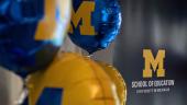 Balloons and block M