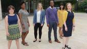Professionally dressed SOE students
