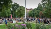 U-M students on the diag at Festifall