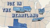 A hand-drawn map of the United States, highlighting specific states and cities: O'Neill, NE; Mt. Pleasant, IA; Sandusky, OH and Salem, OH; Bean Station, TN; and Sumner, TX.